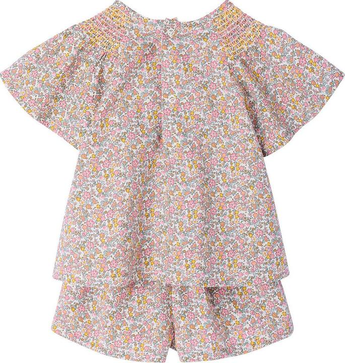 Immagine prodotto Vertbaudet Mädchen Baby-Set: Bluse mit Flügelärmeln & Shorts (68)