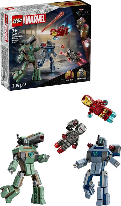 Image du produit LEGO Iron Man & War Machine contre les drones Hammer (76320, LEGO Marvel)