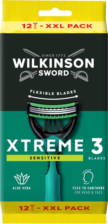 Produktbild Wilkinson Disposable razor Xtreme3 Sensitiv e Comfort 12 pcs