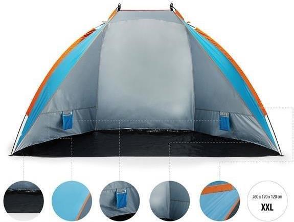 Actual product image Nils Camp Beach tent NC8030, blue, 260x120x120cm (1.20 kg)