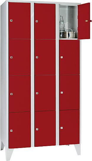 Feuerrot, Lichtgrau, Lichtgrau RAL 7035