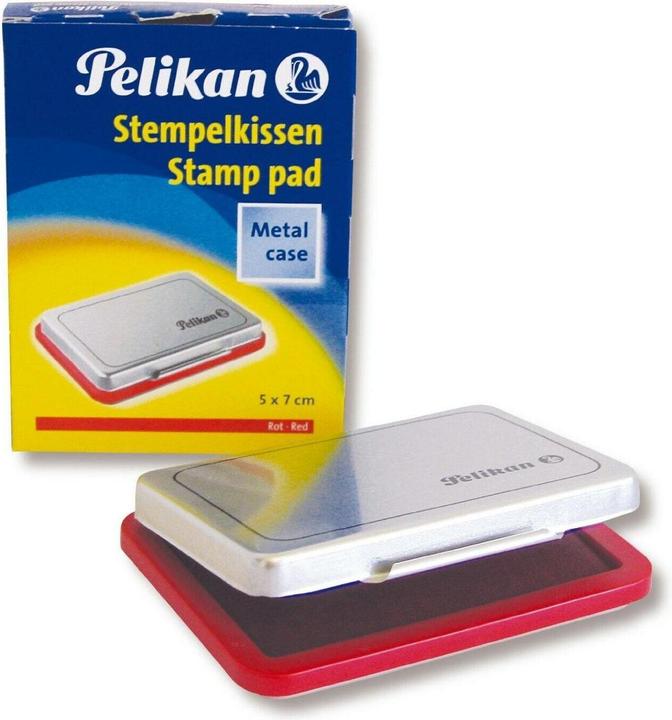 Pelikan Tampon encreur en métal rouge