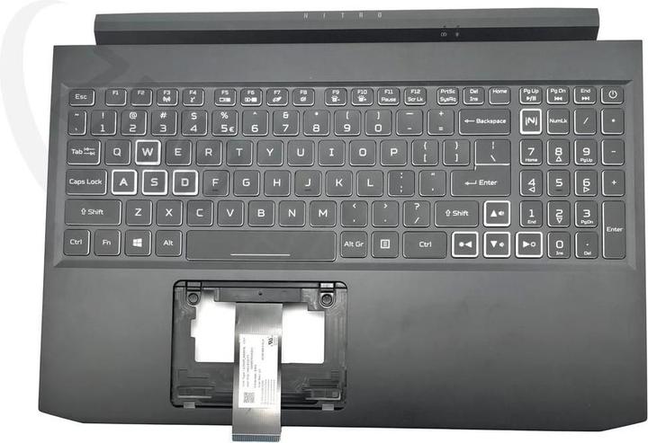 Acer AN715-52 Keyboard (US-ENGLISH INTERNATIONAL) & Upper Cover (BLACK)