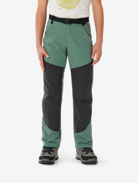 Produktbild Quechua Kids’ Softshell Hiking Trousers 7-15 Years - MH900 - Green (140)