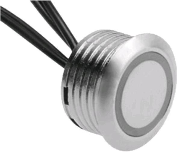 Actual product image V-TAC VT2411 LED Touch Switch and Dimmer Cable Silver Black