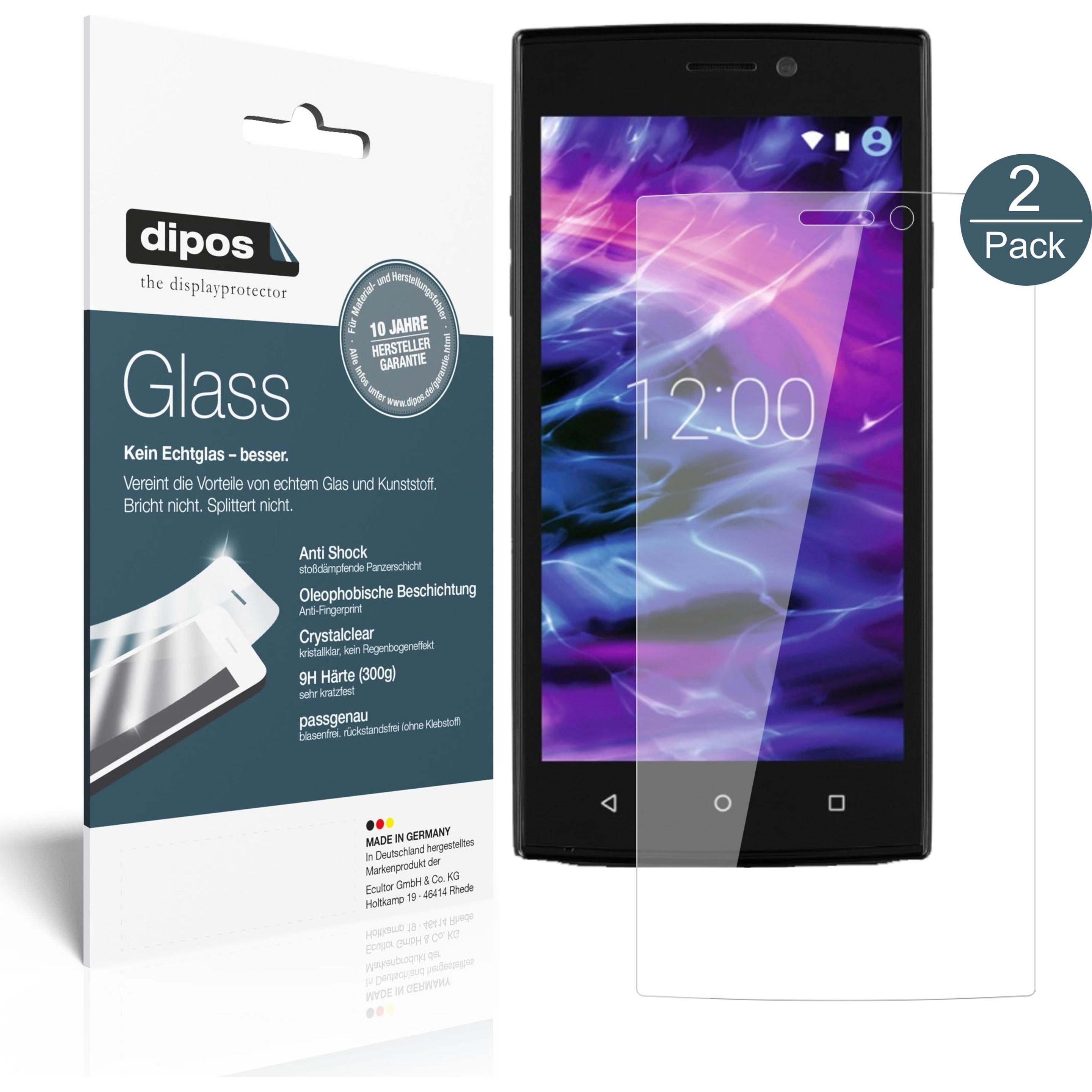 Dipos Displayschutz Anti-Shock (1 Stück, Medion Life E5005), Smartphone Schutzfolie, Transparent