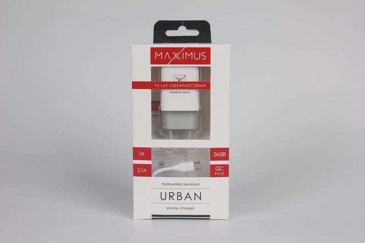 Image du produit Maxximus Chargeur de batterie réseau. Urbain 2,1 A Micro-USB, 2xUSB (2 ports)