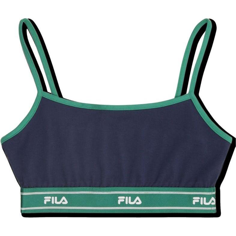 FILA, Reggiseno sportivo, Marineblauer und grüner Sport-BH von Candelo (S), Blu, Verde