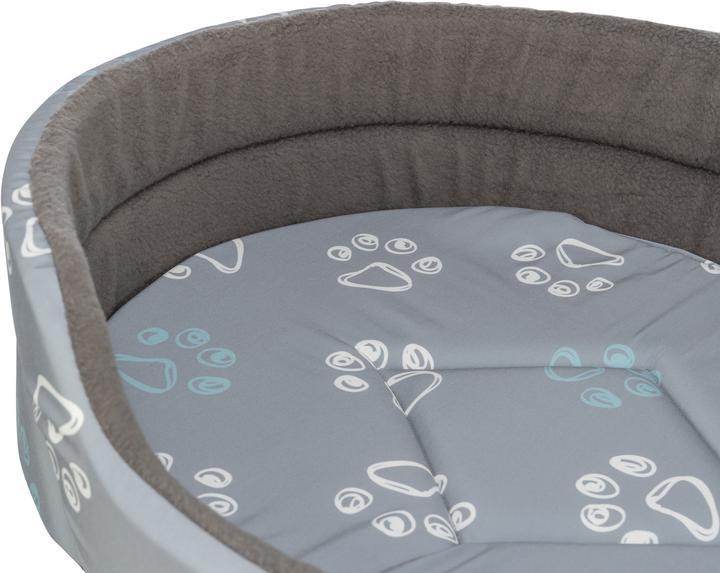 Image du produit Trixie Jimmy bed, cotton look, oval, 45×35 cm, light grey/dark grey (Chat, Chien)