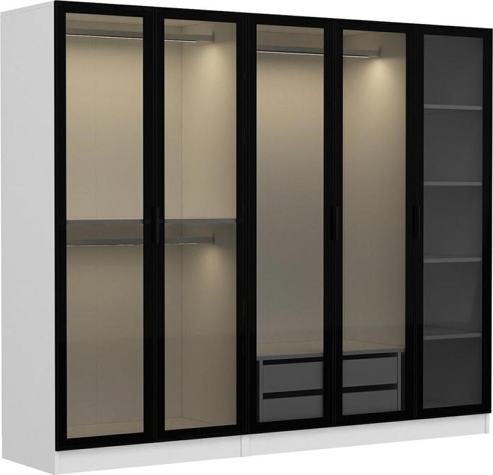 White, Black, Glassware