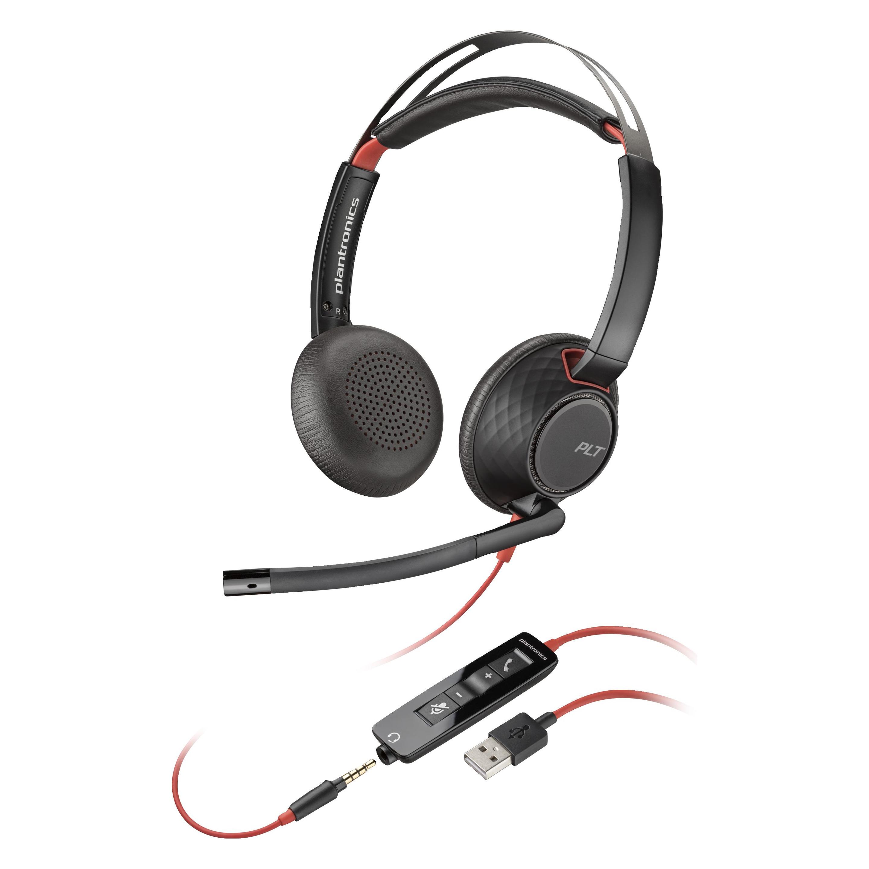 HP Poly BW 5220 STEREO USB-A HS (Kabelgebunden, USB-A, Avaya, Cisco, Microsoft Teams, Skype, Zoom), 