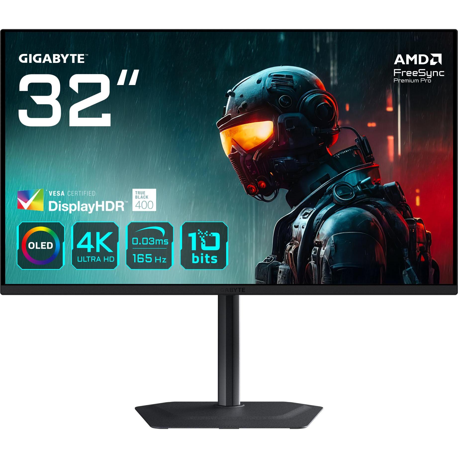 Gigabyte MO32U (3840 x 2160 Pixel, 31.50"), Monitor, Schwarz