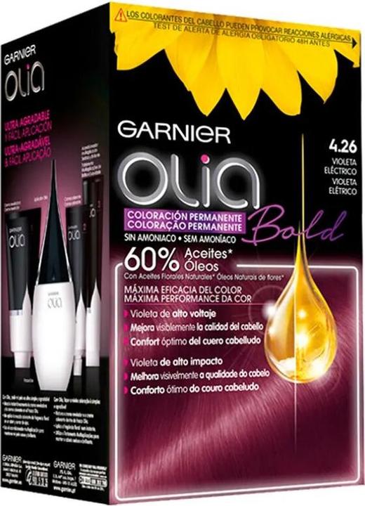 Actual product image Garnier OLIA colouración permanente #4,26-violeta eléctrico 4 pz