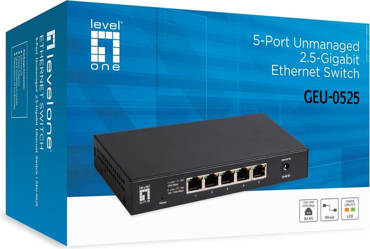 Actual product image LevelOne GEU-0525 (5 Ports)