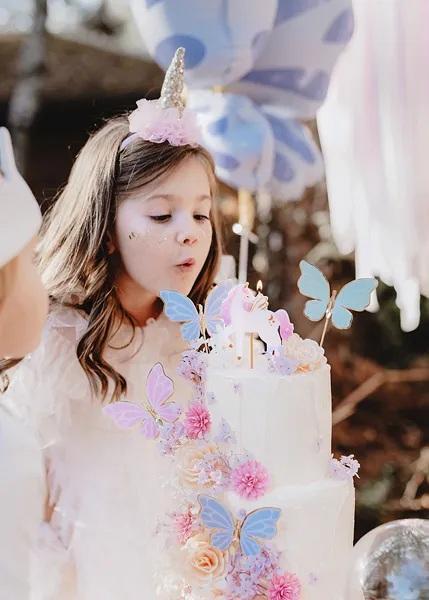 Actual product image Partydeco Cake toppers - Papillons (9 pcs.)