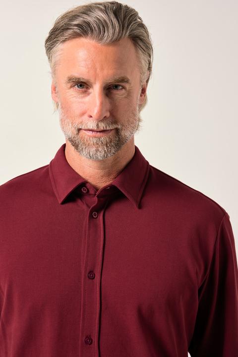 Image du produit Boston Park Chemise en maille piquée. Manches longues, col Kent. Coupe Comfort Fit - jusqu'au 8 XL (8XL)