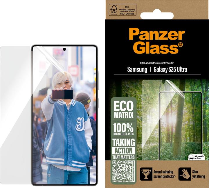 Immagine prodotto PanzerGlass Ultra Wide Fit ECO MATRIX (1 pz., Samsung Galaxy S25 Ultra)