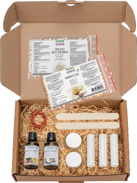 Actual product image Glorex Natural Cosmetics Complete Set "Lip Balm with Jojoba Oil