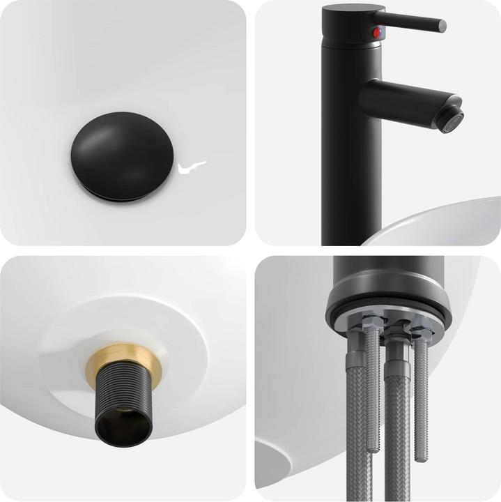 Produktbild vidaXL Badezimmerwaschbecken (355 mm, 355 mm)