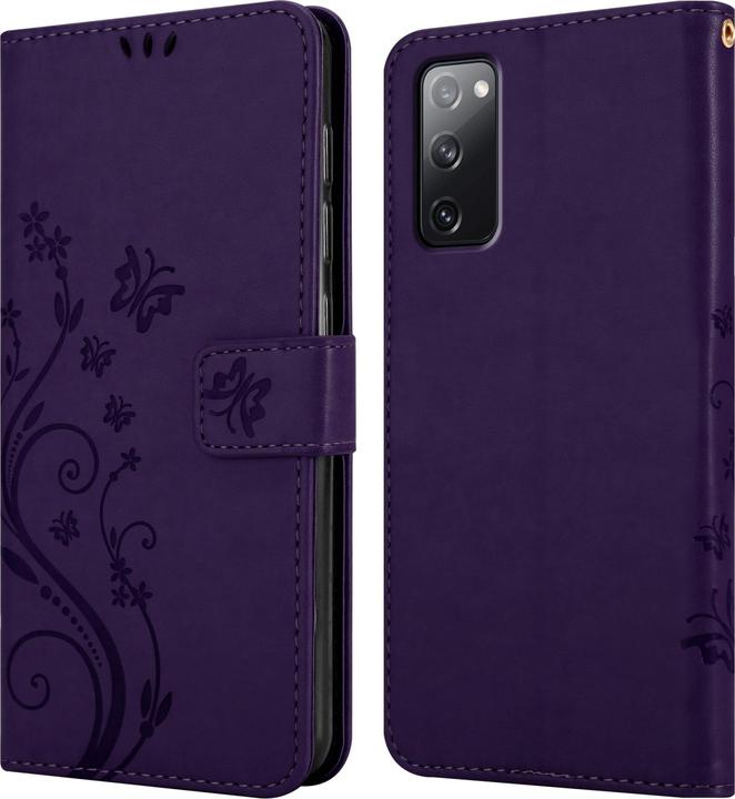 Actual product image Cadorabo Flower Book Case for Samsung Galaxy S20 FE (Samsung Galaxy S20 FE)