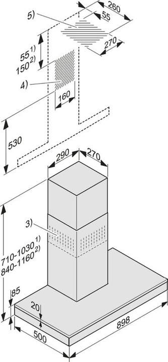 Produktbild Miele DA 6698 W BW Puristic Edition (Wandhaube)