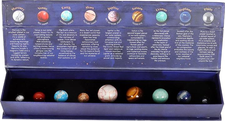 Actual product image Something Different Gemstone Solar System Decorative Crystal Set