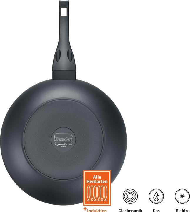 Produktbild Berndes Wok Alu Recycled Induction 28 cm (28 cm, Wok Pfanne, Aluminium)