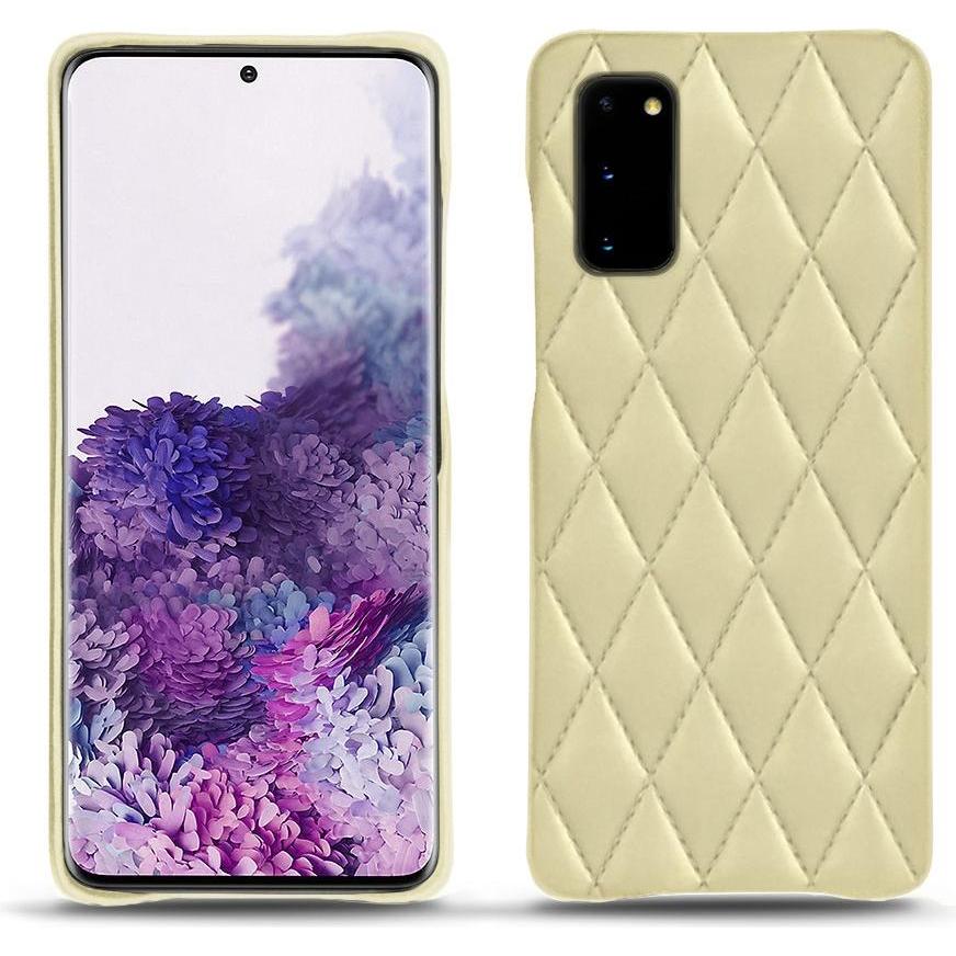 Noreve Lederschutzhülle (Samsung Galaxy S20), Smartphone Hülle, Beige