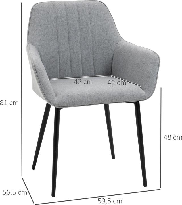 Actual product image Homcom Chair 2-piece