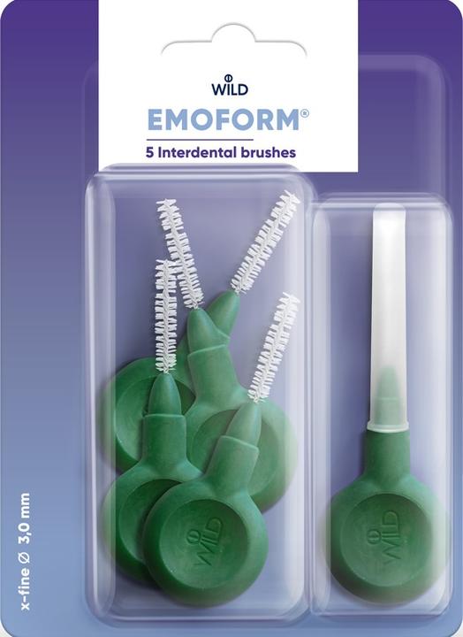 Actual product image Emoform Interdentalbürsten 3.0mm dunkelgrün (5 x, 3 mm)