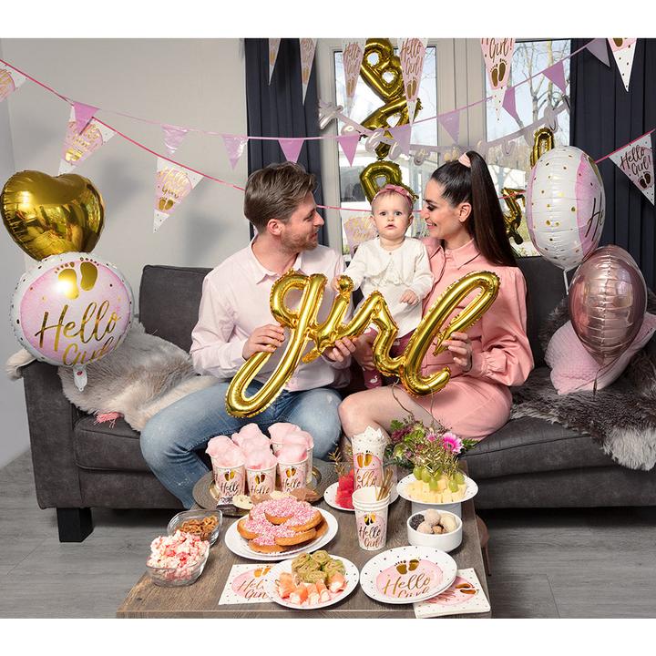 Actual product image Boland 10 paper plates Hello Girl! Ø23cm (10 pcs.)