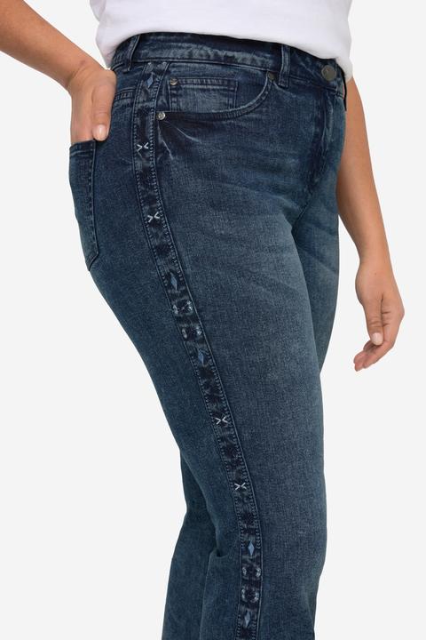 Produktbild Angel of Style Bootcut-Jeans, Stickereiband, Schlag, 5-Pocket (50)