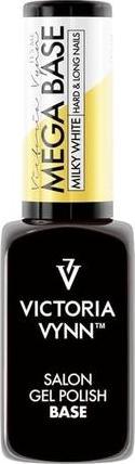 Produktbild Visconti Di Modrone Victoria Vynn Mega Base Milky White Hard & Long Nails UV Led Hybrid Gel Polish 8ml (Gel-Effekt Nagellack)