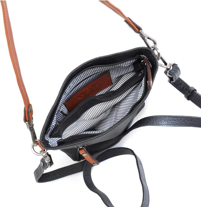 Produktbild Berba Medium Crossbodybag / Umhängetasche Damen - Leder - Chamonix - Schwarz