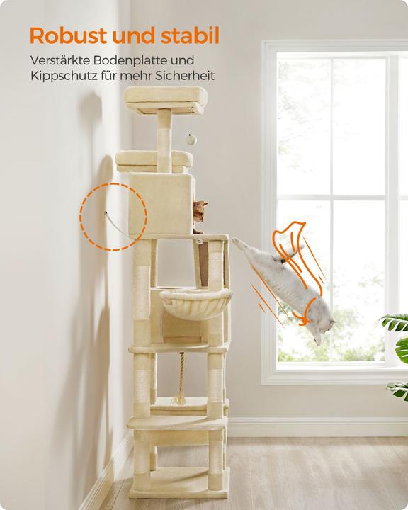 Actual product image Feandrea Cat Spa (206 cm, Beige)