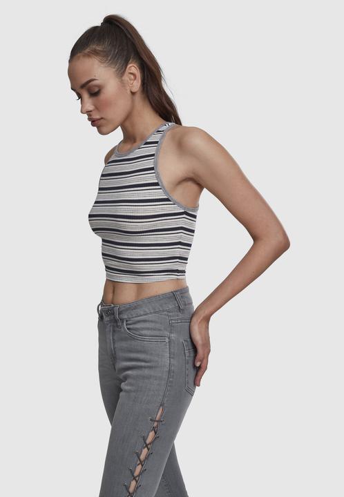 Produktbild Urban Classics Ladies Rib Stripe Cropped Top (XL)