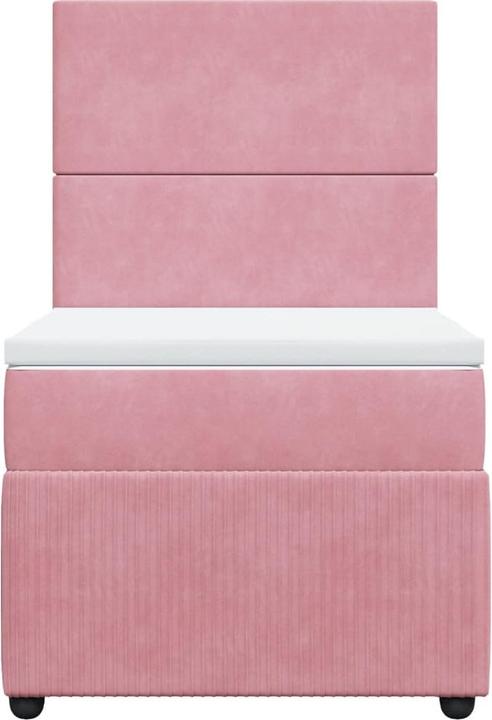 Actual product image vidaXL Bo x spring bed with mattress 160 x 200 cm velvet (160 x 200 cm)