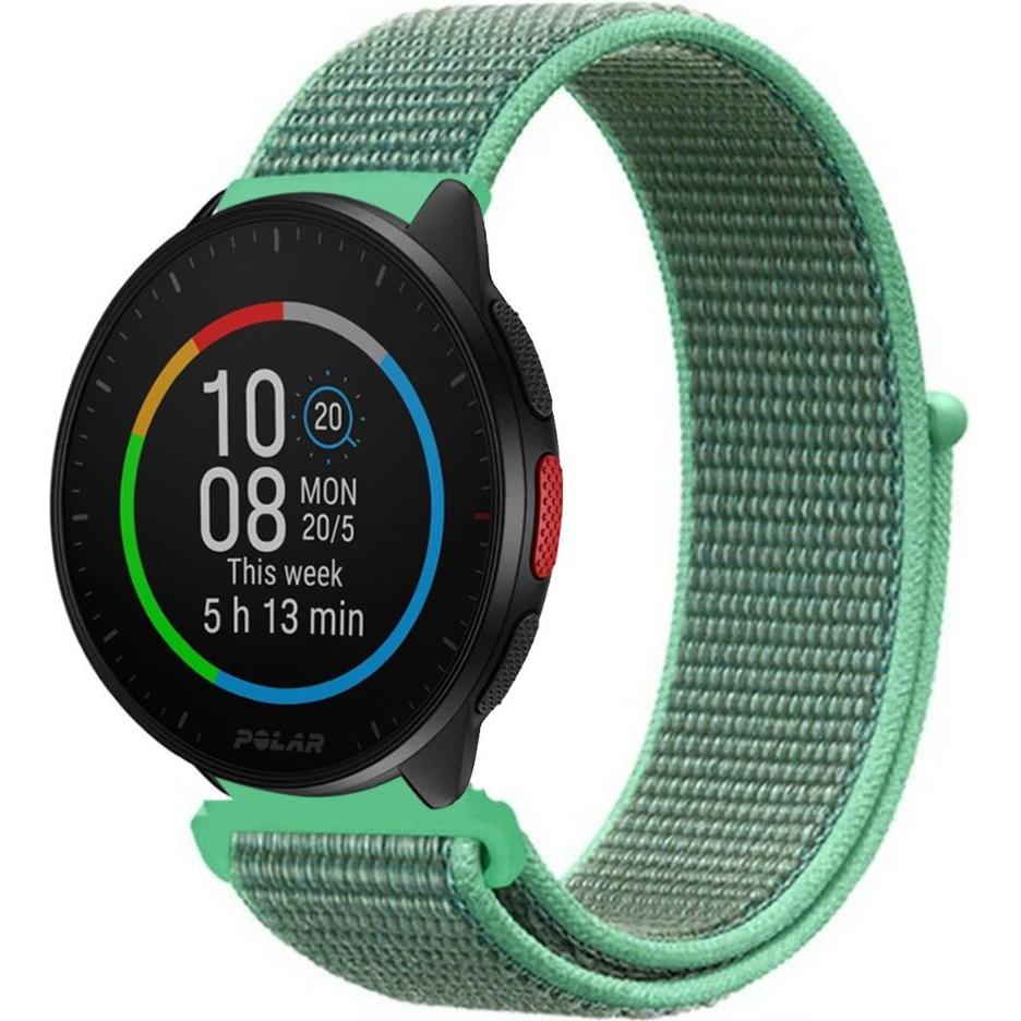 Strap-it Nylonarmband (20 mm, Nylon, Pacer), Uhrenarmband, Grün