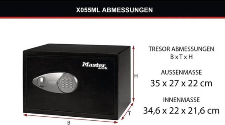 Actual product image Master Lock Security safe (16.44 l)