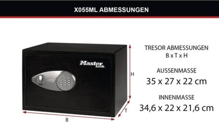 Actual product image Master Lock Security safe (16.44 l)