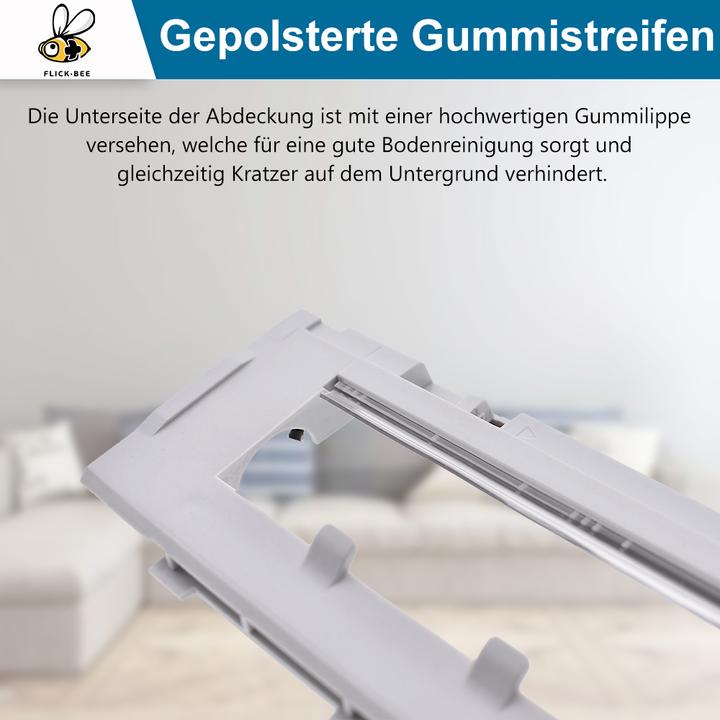 Image du produit Flickbee Hauptbürstenabdeckung GRAU für Roborock S7, S7+, Q7, Q7 Max