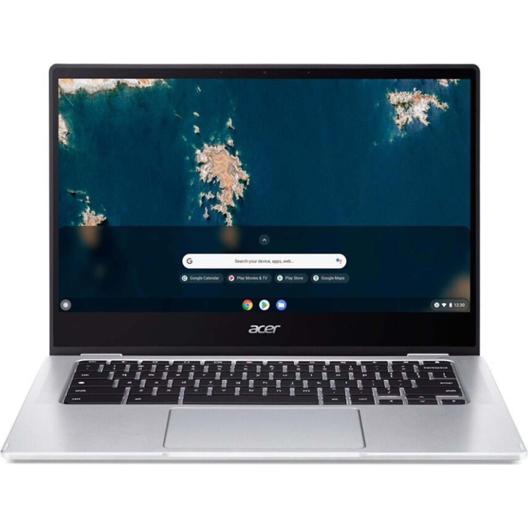 Acer Chromebook Spin 314 (14", 8 GB, DE, Intel Celeron N5100), Notebook, Silber