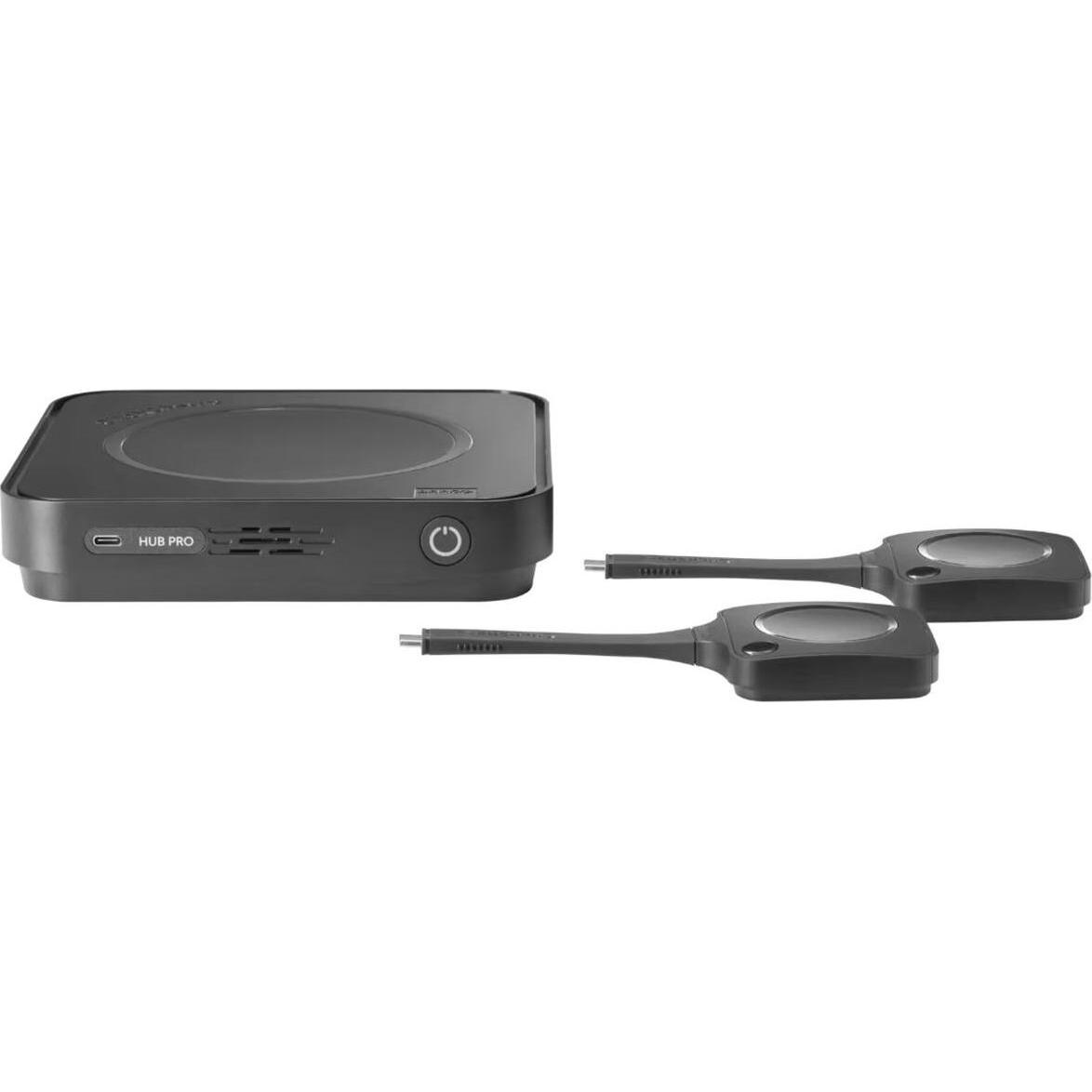 Barco Bundle CLICKSHARE RS HUB PRO EU WITH 2 BUTTONS, Trasmettitore wireless, Nero