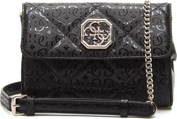 Produktbild Guess Dilla Mini Convertible Xbody, Textile Bag, Belt, Black, For Women, 1