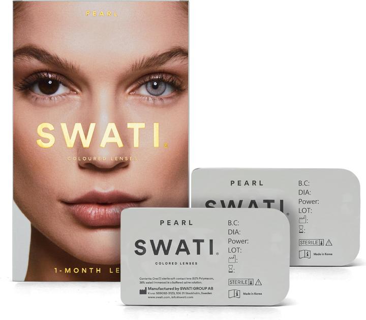 Produktbild Swati Coloured Contact Lenses 1 Month - Pearl (Pearl)