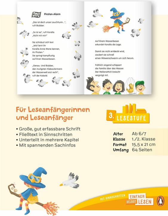 Immagine prodotto Penguin JUNIOR – Einfach selbst lesen Koralla, die Meerhex (Tedesco, Dorothea Blankenhagen, Usch Luhn, 2024)