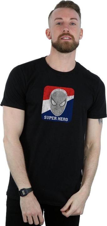 Actual product image Mens Spider-Man Superhero Sports T-Shirt (4XL)