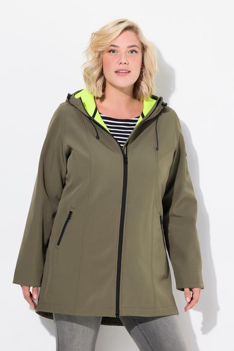 Produktbild Ulla Popken HYPRAR Long-Softshelljacke, wasserabweisend, A-Linie (46, 48)