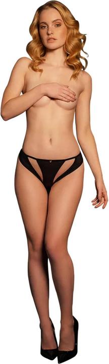 Actual product image Le Désir Milou - Elastic Mash Brief with Open Crotch and Golden Details - OS (One size)