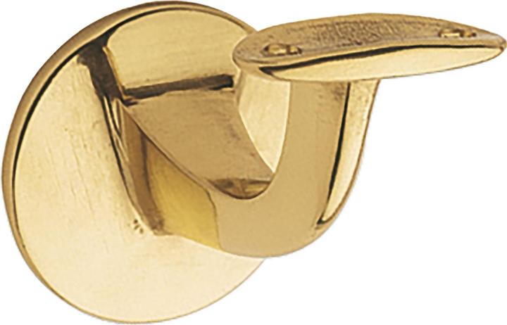 Marchesi Handrail support with curved support, wall distance 65mm, polished brass (Brass polished)